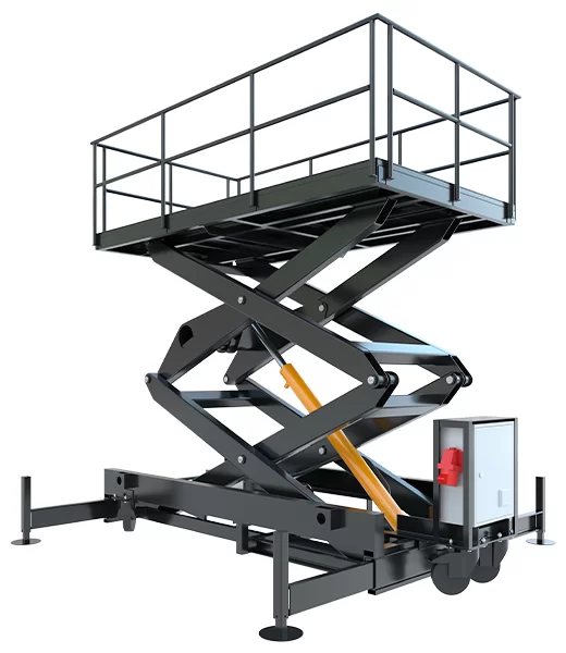 Мобильный ножничный подъемник 20000 кг, 10 м Фото в Новосибирске