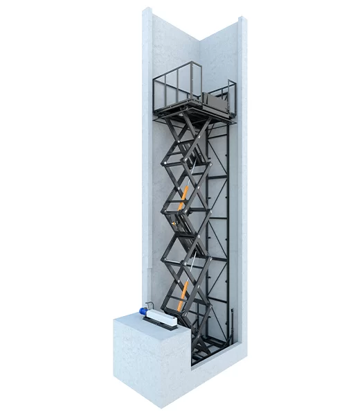 Стационарный ножничный подъемник 3000 кг, 3 м Фото в Новосибирске